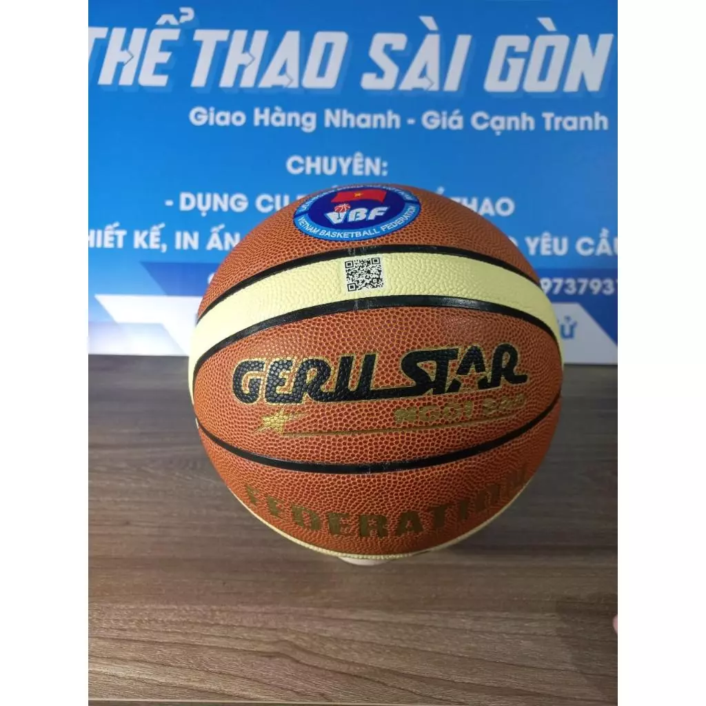 Banh Bóng Rổ Chuẩn Thi Đấu Geru Federation B6, B7 Tặng Kèm Lưới Và Kim Bơm
