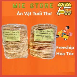 Bánh Quế Tròn, Bánh Quế 160Gr (40-50 cái) Loại 1 Tuổi Thơ, Siêu Ngon Giòn Tan, đồ ăn vặt