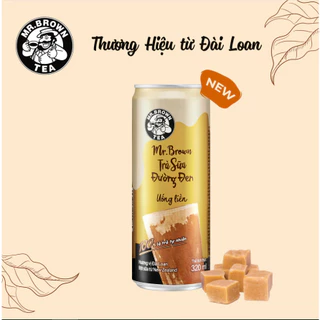 Lốc 6 lon trà sữa đường đen Mr.Brown - 320ml - Thương hiệu từ Đài Loan