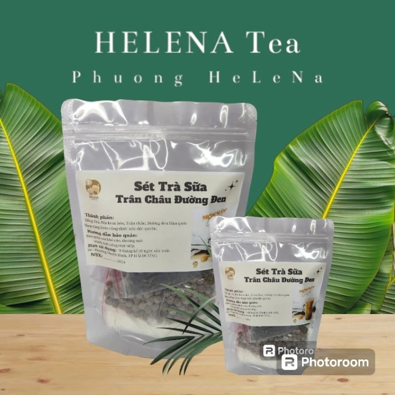 Set Trà Sữa Tự Pha Trân Châu Đường Đen, Nguyên Liệu Làm Trà Sữa Phúc Long, Matcha 10 vị 6-8 Ly HeLeNe tea