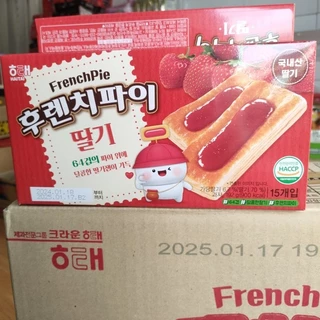 Bánh nướng French Pie vị dâu 192g(15EA)/ 후렌치파이 딸기