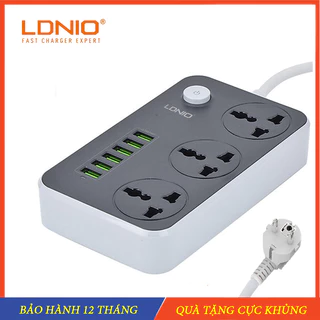 Ổ điện đa năng, Ổ cắm điện thông minh 6 cổng USB an toàn chống giật,chống cháy nổ - Sạc typeC