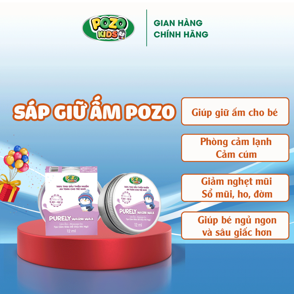 Sáp Làm Ấm Pozo - Purely Warm Wax - Giúp Làm Ấm, Massage Da, Tạo Cảm Giác Dễ…