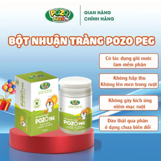 Bột nhuận tràng Pozo Peg dùng cho trẻ em bị táo bón, khó đại tiện - Hộp 100gam