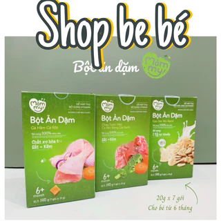 Combo 3 hộp bột ăn dặm Mămmy Cho bé tăng cân từ 6 tháng, Bột ăn dặm mát hạn chế táo bón Shopbe bé