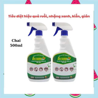 Bình xịt ruồi thông minh Deltarin - Diệt ruồi, nhặng xanh, kiến, gián chai 500ml