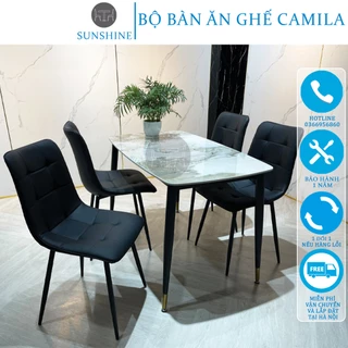 Bộ Bàn Ăn Ghế Camila, Sunshine Hàng Nhập Khẩu Cao Cấp