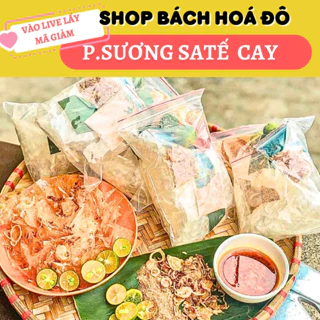 Bánh tráng phơi sương satế siêu cay - Dầu Tỏi - Mỡ Hành [ Live freeship] ăn vặt  shop bách hoá đô