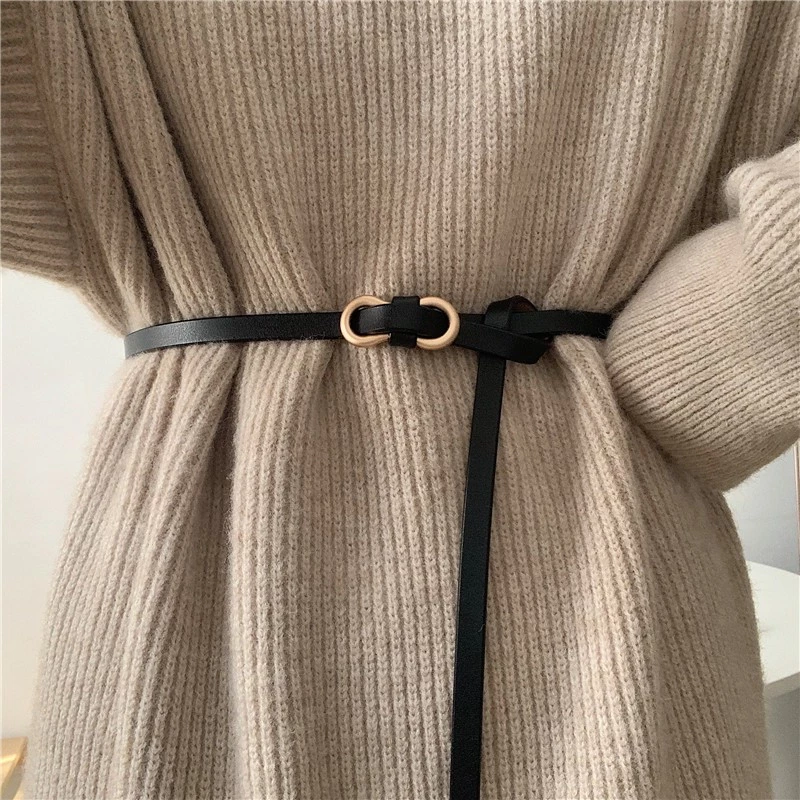 Thắt lưng nữ DN38 dây nịt nữ bảng 1cm dây da PU thời trang