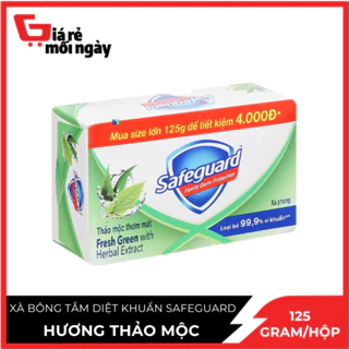 Xà bông cục Safeguard Xanh 125g