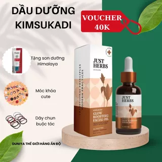 Dầu dưỡng Kimsukadi sáng da, mờ thâm trẻ hóa da - Just Herbs Kimsukadi Tail Glow Boosting Facial Oil 30ml