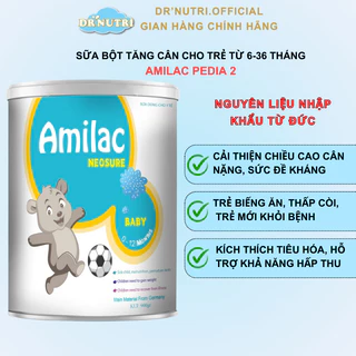 Sữa bột trẻ từ 3-36 tháng Amilac Pedia 2 bổ sung sữa non tăng đề kháng phát triển chiều cao trí não