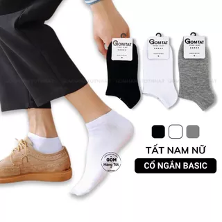 Tất CỔ NGẮN nam nữ VNXK chuẩn xuất Nhật, tất vớ trơn cổ thấp chất liệu cotton thoáng mát khử mùi