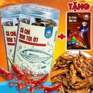 Khô Cá Chỉ Rim Tỏi Ớt NAO FOOD giòn cay thơm nồng ăn liền, dùng ăn vặt, nhâm nhi, ăn với cơm 80g/hộp