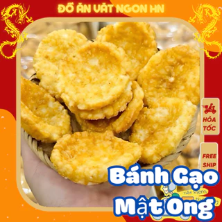 500g bánh gạo mật ong đậm vị thơm ngon đồ ăn vặt ngon hấp dẫn