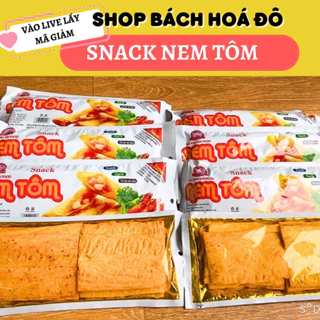 SET 10 Gói Snack Nem Tôm BA ANH EM Chua Cay, Que Tăm Cay, đồ ăn vặt nội địa❤️ Live freeship ❤️ Shop Bách Hoá Đô