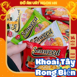 bánh khoai tây 500g vị rong biển và kim chi bánh ăn vặt ngon giòn hấp dẫn giá rẻ