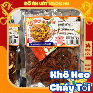 Đồ ăn vặt khô heo cháy tỏi gói 100g ăn vặt ngon hấp dẫn giá rẻ