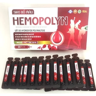 Siro Bổ Máu Hemopolyn bổ sung sắt và acid folic, giảm thiếu máu do thiếu sắt, hỗ trợ quá trình tạo máu vien