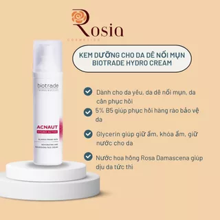 Kem dưỡng ẩm Biotrade Acnaut Hydro Active Face Cream cho da mụn 60ml - Rosia Cosmetics