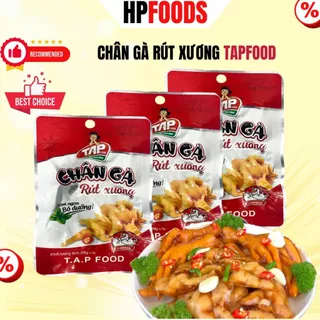 Combo 20 cái chân gà rút xương Tapfood-đồ ăn vặt chân gà cay ủ vị tứ xuyên tương thơm ăn liền