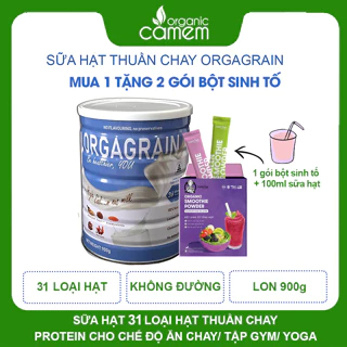 Sữa hạt thuần chay 31 loại hạt Orgagrain Bổ sung protein cho người ăn Chay Lon 900g