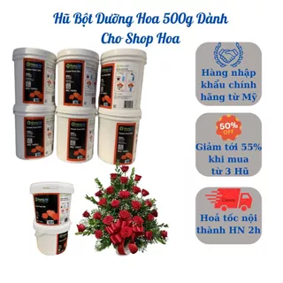 Dưỡng Hoa Tươi Lâu Floralife Nhập Khẩu Từ Mỹ, Thuốc Bột Dưỡng 500g Giúp Hoa Lâu Tàn Không Hôi Nước