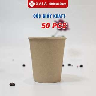 Cốc giấy Kraft 7oz dùng 1 lần - 210ml