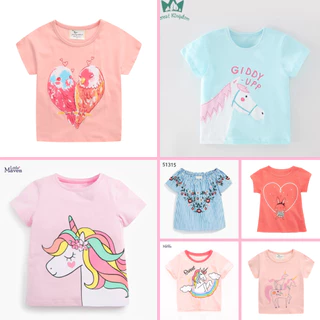 BST Áo thun hè cotton Pony cho bé gái 2-8 tuổi - TILANI Official Store