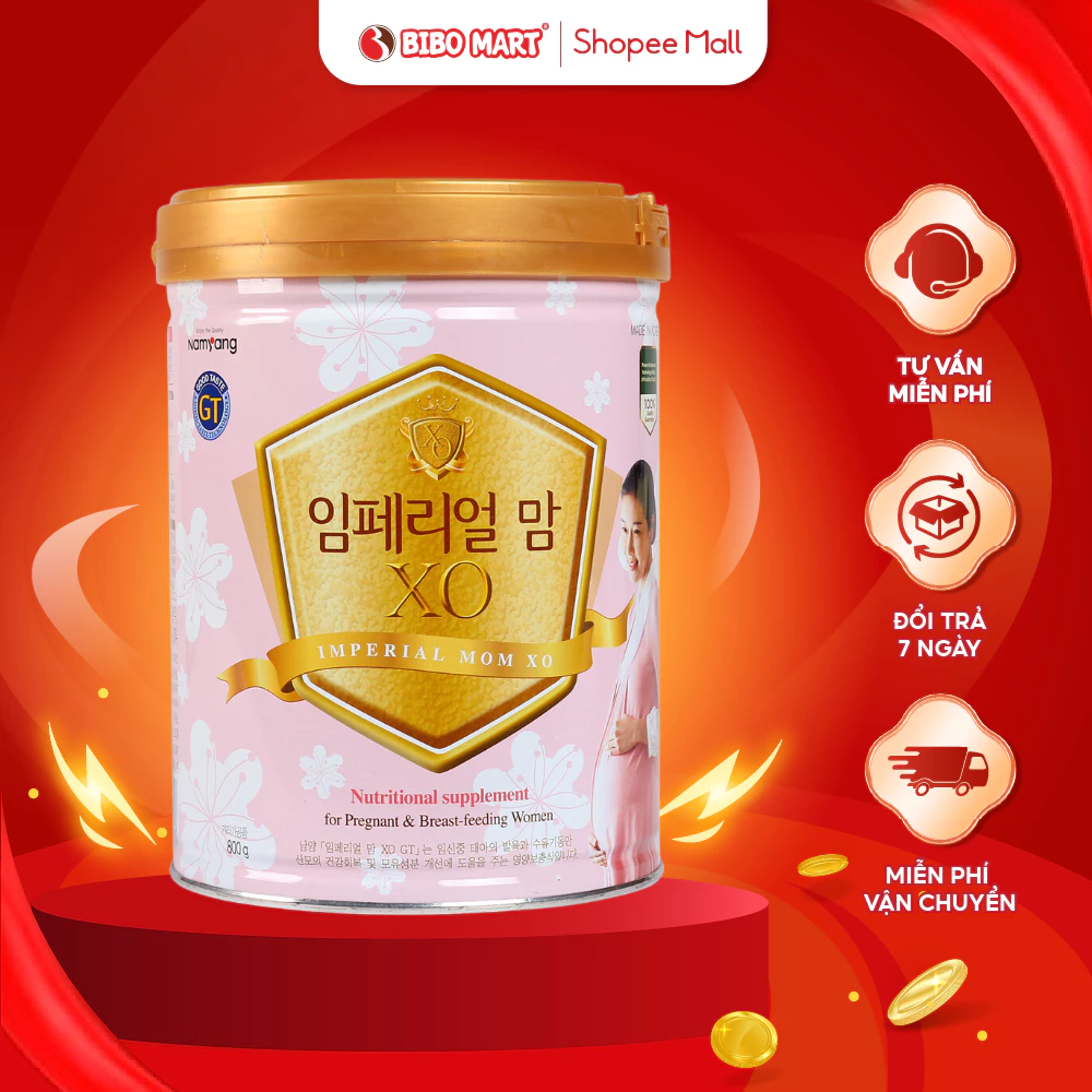 Sữa Bầu XO Imperial Mom Hàn Quốc Sữa Bầu Lon Bột Thơm Ngon Bổ Sung Dinh Dưỡng Cho Mẹ 400g 800g - Bibomart