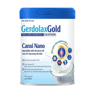 Sữa bột Gerdolax Gold canxi nano 900g- Bổ sung canxi cho xương chắc khoẻ