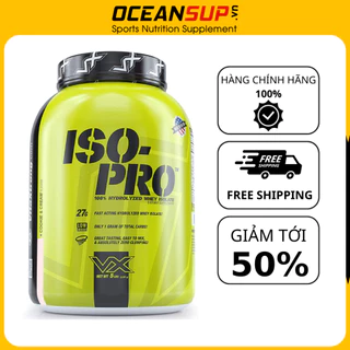 Whey Protein VitaXtrong ISO PRO 100% Whey Thủy Phân và Whey ISOLate Tăng Cơ Bắp Cao Cấp hộp 5lbs