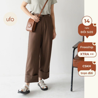 Quần ống rộng dáng suông gấp gấu lơ-vê - Folded Pants - by ufo.thebasic