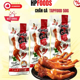 Chân gà cay TapFood chân lớn 50g-Đồ ăn vặt chân gà cay tứ xuyên tương thơm ủ vị ăn liền.