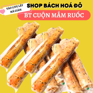 Combo 10c bánh tráng - bánh nướng mắm ruốc cuộn vị Bò Khô. vị Rong Biển. vị Chà Bông. Vị Khô Gà ,,