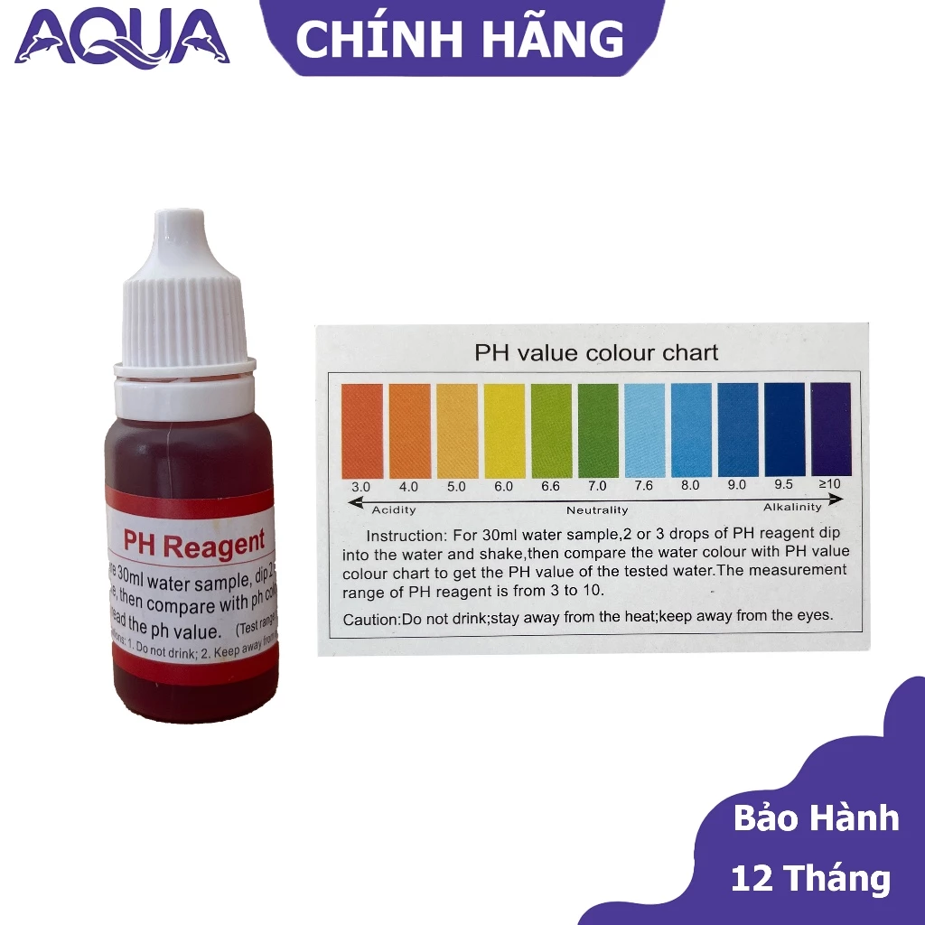 Dung dịch thử PH cao cấp, test PH, đo PH nước chính xác