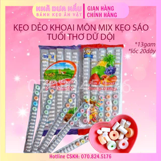 [Lốc 20 dây] Kẹo dẻo sữa khoai môn dây 13gam