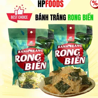 Bánh tráng rong biển túi zip 60g-Bánh tráng trộn rong biển tỏi siêu ngon