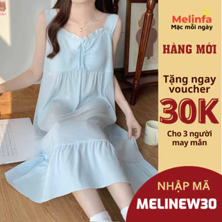 [ Hàng mới về ] Váy đầm ngủ dáng dài, cộc tay mặc nhà hàng ngày, chất liệu cotton mềm mại thoáng mát mã VAV0510