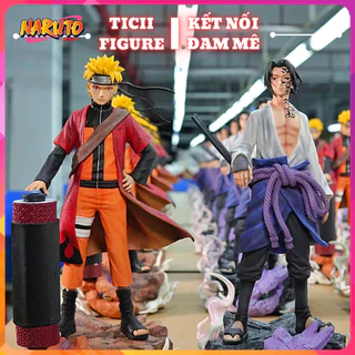 (Có sẵn - 42cm) Mô hình Sasuke Nguyền Ấn & Naruto Hiền Nhân hàng chất lượng cao - Figure Naruto