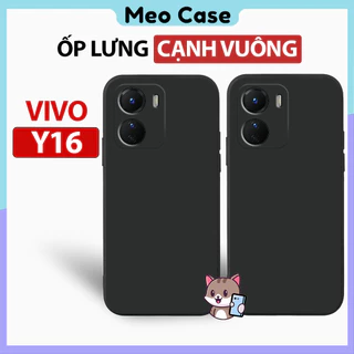 Ốp lưng Vivo Y16, TPU viền vuông, Vỏ điện thoại bảo vệ viền camera toàn diện | Meo Case