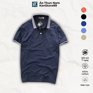 Áo Thun Polo Nam Trung Niên Có Cổ Chất Liệu Cotton Cao Cấp KENSTORE89 ATP055