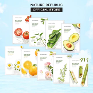 [Sẵn-Nhập Khẩu] Mặt nạ giấy Nature Republic Real Nature Mask Sheet 23ml