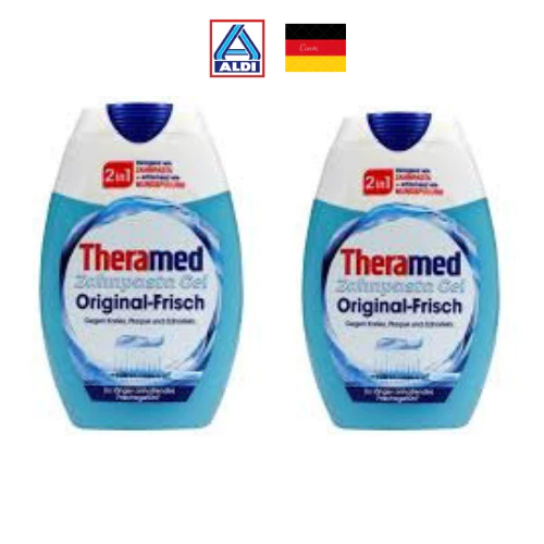 Kem đánh răng Theramed  Gel Original-Frisch 2in1, 75 ml(Hàng đức)