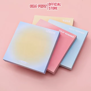 Set 50 Giấy Note Ghi Chú 8x8cm màu Gradient dễ thương