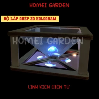 Bộ Lắp Ghép Xem Phim 3D Hologram Bằng Gỗ Trò Chơi Stem Hologram Box Hộp Tạo Ảo Ảnh 3D Dùng Với Điện Thoại - HM0276