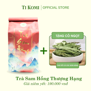 Trà Sam Hồng Thượng Hạng - Trà Thảo Mộc Thanh Nhiệt Mát Gan An Thần Dễ Ngủ Hỗ Trợ Đau Dạ Dày TIKOMI