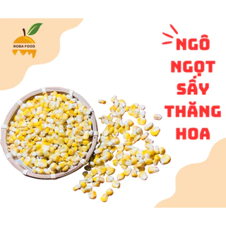 [ ĂN LÀ GHIỀN]  BẮP sấy thăng hoa KHÔNG ĐƯỜNG - BẮP sấy giòn, giữ nguyên hương thơm và vị ngọt của hạt ngô [ROBA FOOD]