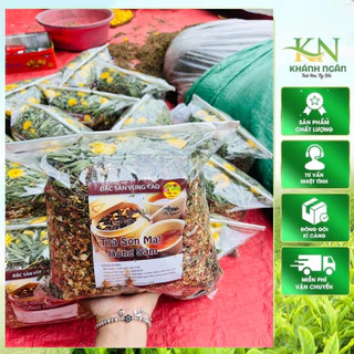 Trà sơn mật hồng sâm thơm ngon, thanh nhiệt, mát gan (mix nhiều hoa nhài ,cỏ ngọt)1kg -Khánh Ngây Tây Bắc