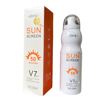 Xịt chống nắng V7 Sun Screen trắng da nâng tone chống nước không bết dính SPF50 - LORDA AUTHENTIC – PHÂN PHỐI CHÍNH THỨC